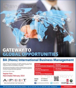 BA (Hons) International Business Management – Bachelor Degree Programme from APIIT Business School