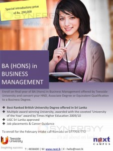 BA (Hons) in Business Management 