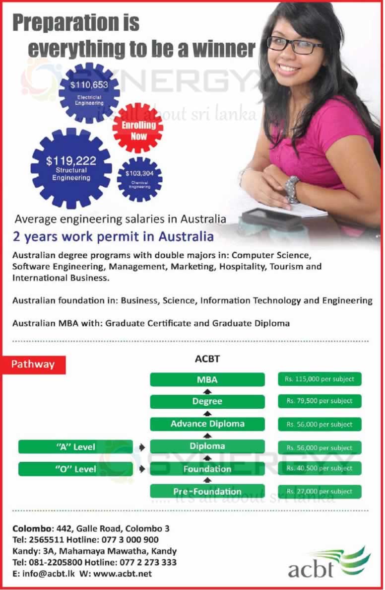 ACBT – Australian Degree Programme - Education SynergyY