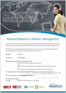 National Diploma in Aviation Management