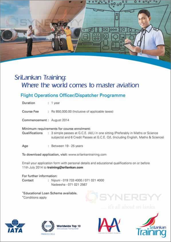Srilankan Airlines Flight Operations OfficerDispatcher Programme by Srilankan Training