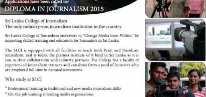 Diploma in Journalism 2015 – Application Calls now till 31st January 2015