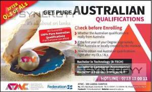 Australian Degree Qualifications in Sri Lanka