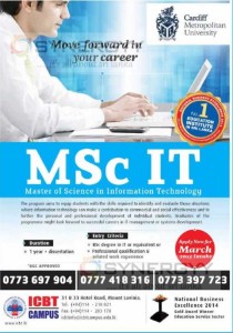 MSc in IT from ICBT Campus