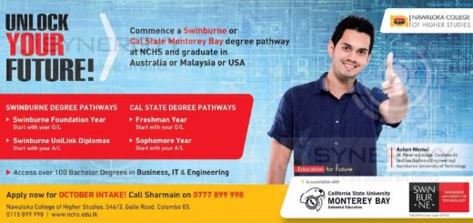 Business IT and Engineering Degree from Nawaloka College of Higher Studies – Application invites for October Intake