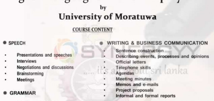 English Language Skills for Employment by University Of Moratuwa