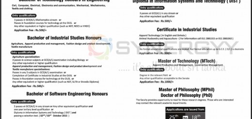 Open University of Sri Lanka Engineering Degree Programme – Applications Call now