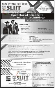 SLIIT Bachelor of Science in Information Technology – Application Calls Now