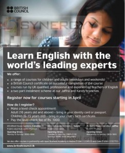 British Council – English Learning Class in Sri Lanka