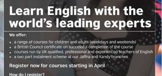 British Council – English Learning Class in Sri Lanka