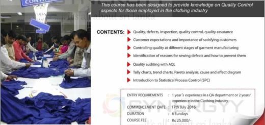 Certificate in Quality Control by Brandix College of Technology