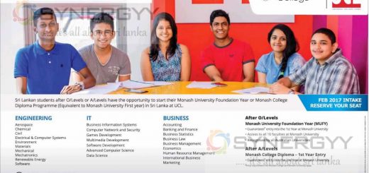Monash College Foundation or Diplomas in Sri Lanka – Universal College Lanka
