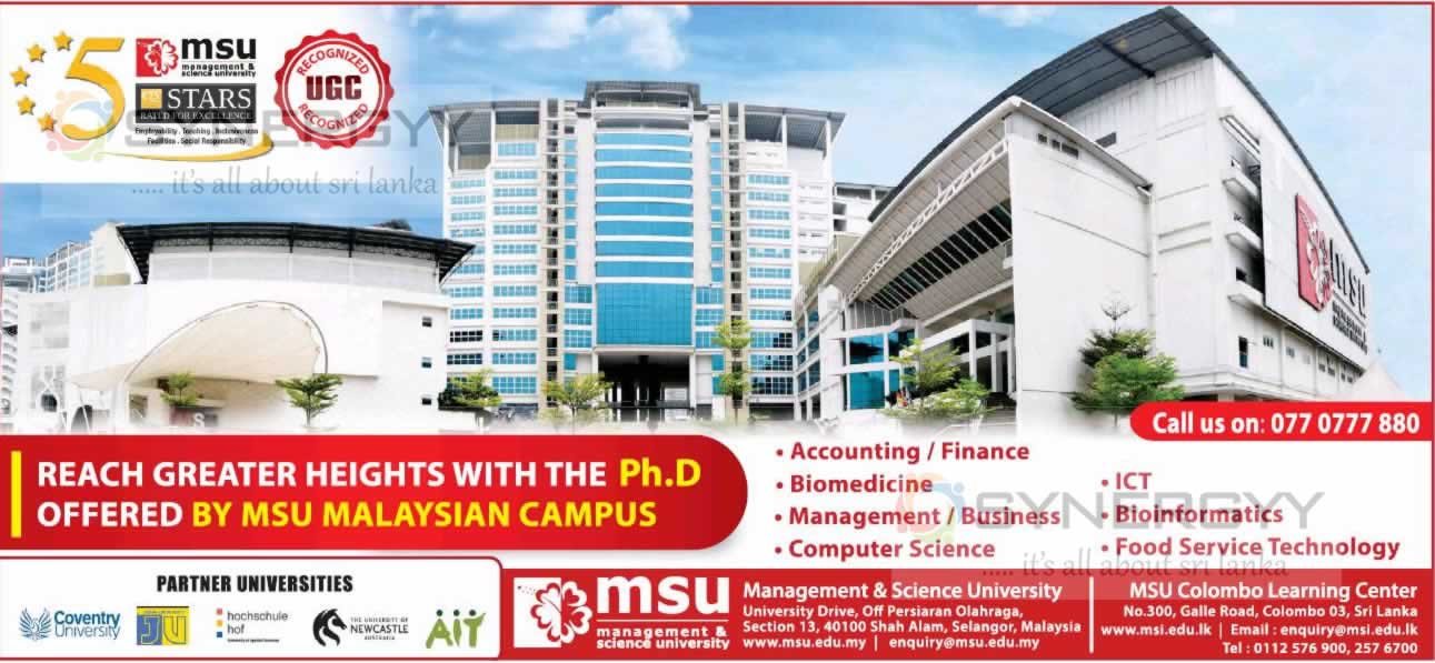 Ph.D Programme by MSU Malaysia