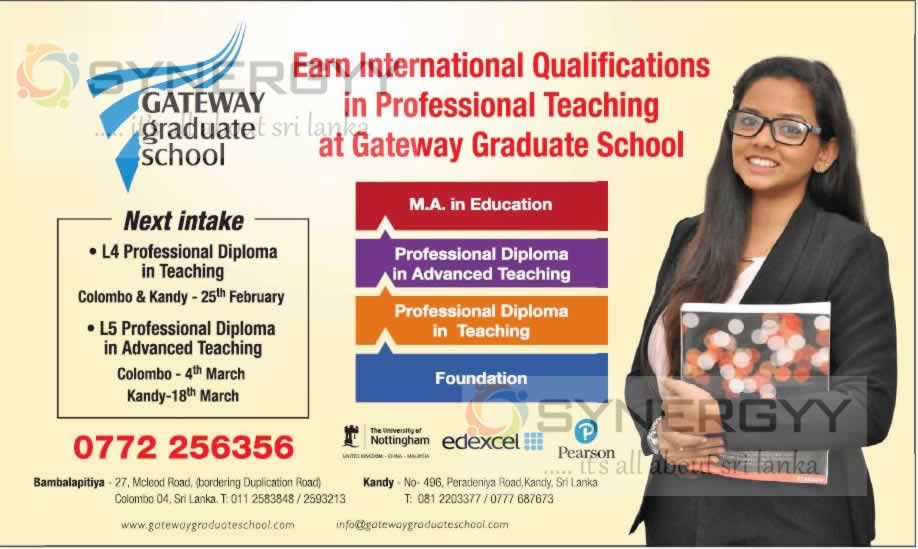 M. A in Education by Gateway Graduate School