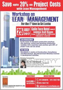 Workshop for Lean Management for Construction Industry