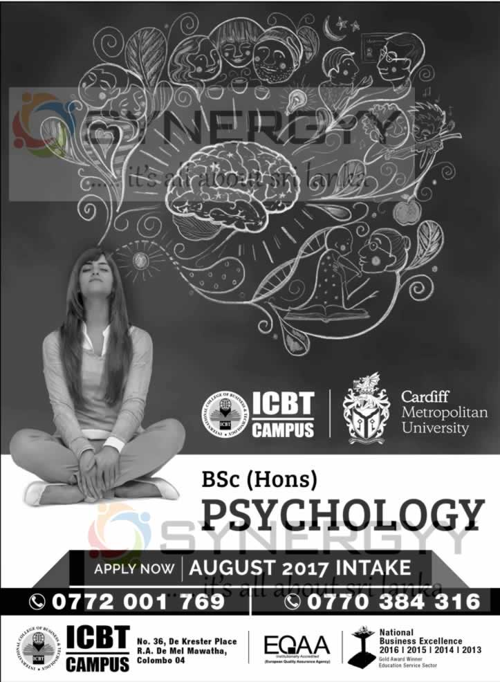BSc (Hons) Psychology from ICBT Campus