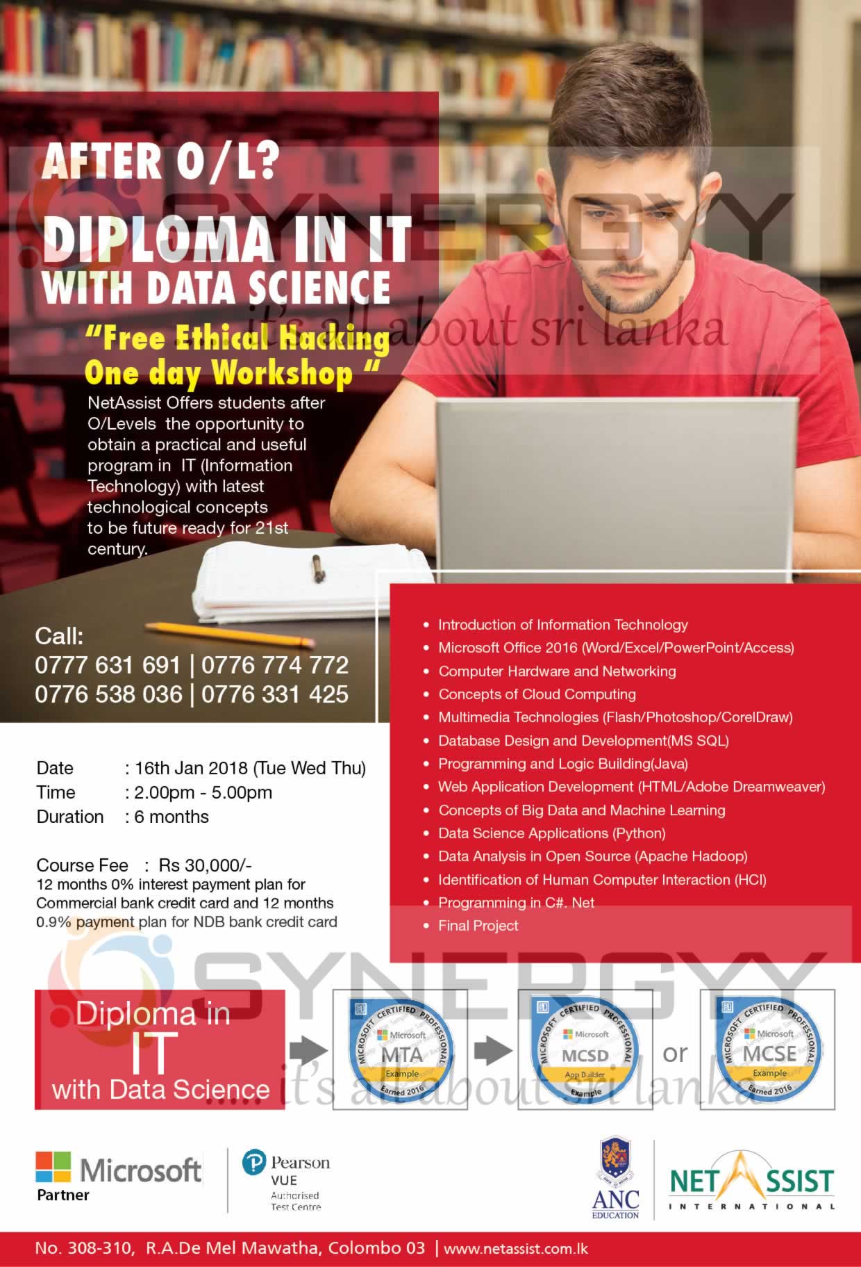 Diploma in IT with data science by Net Assist