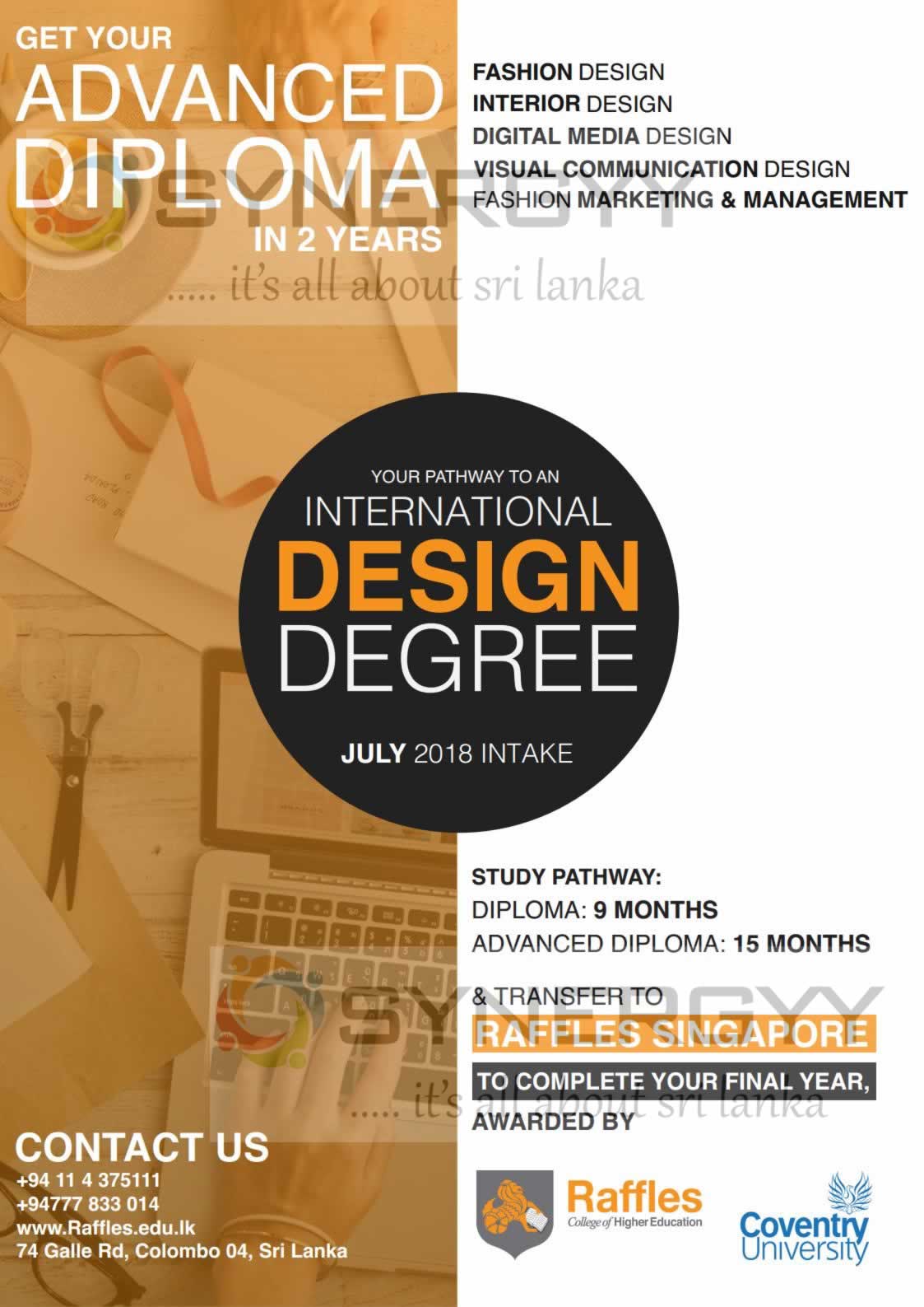 International Design Degree Programme by Raffles College of Higher Education