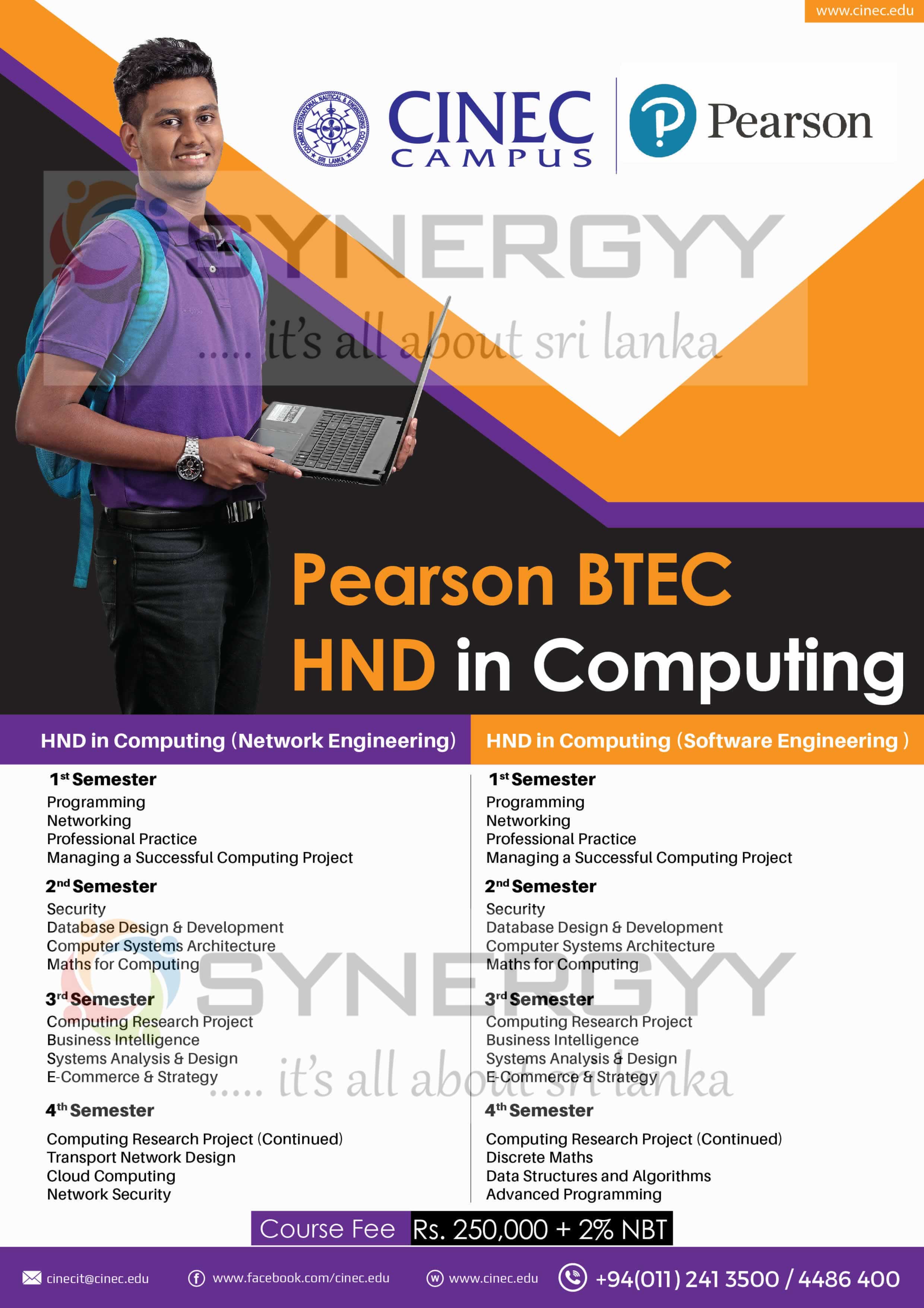 HND in Computing by Pearson CINEC Campus